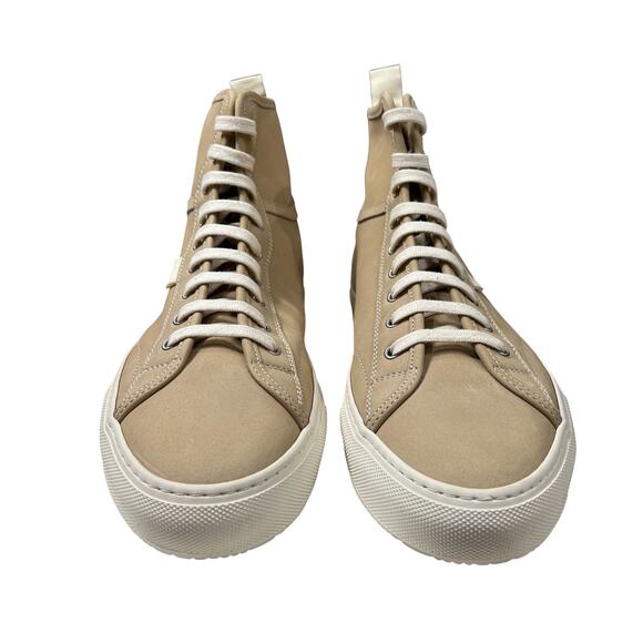 NEW Common Projects Tournament High Top Sneakers Nubuck Tan Shoes 5180 42 ITALY - Picture 10 of 13